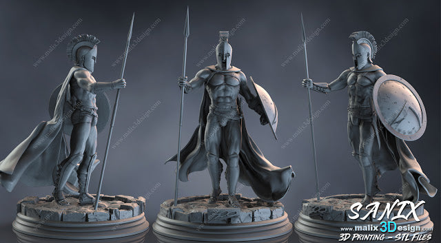 300 Spartan Warrior Miniature – 3 Designs Available (Paintable Resin Model)