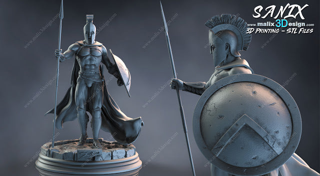300 Spartan Warrior Miniature – 3 Designs Available (Paintable Resin Model)